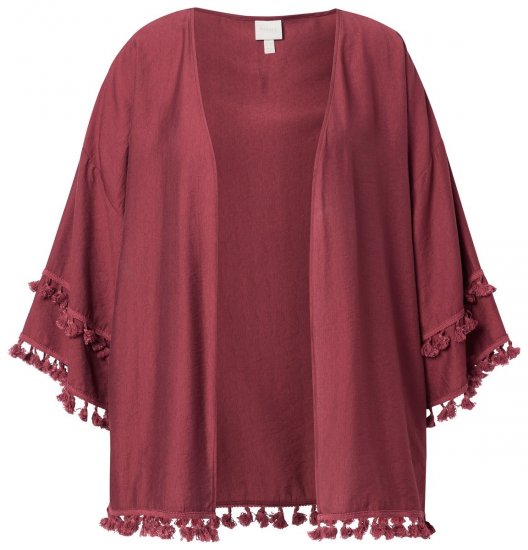 Ulla Popken 849860 Kimono Rosso ruggine - Cardigan - Cardigan da donna taglie forti