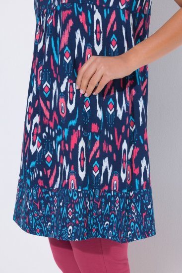 Ulla Popken 849887 Abito in jersey senza maniche Blu scuro - Abiti in jersey - 