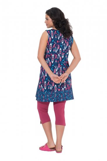 Ulla Popken 849887 Abito in jersey senza maniche Blu scuro - Abiti in jersey - 