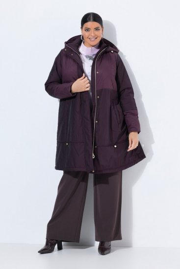 Ulla Popken 849908 Giacca antipioggia Bordeaux - Giacche - Giacche taglie forti da donna