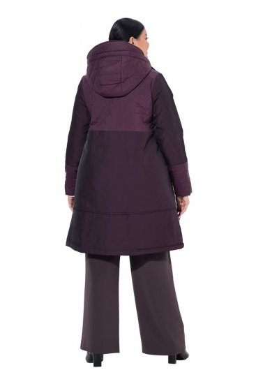 Ulla Popken 849908 Giacca antipioggia Bordeaux - Giacche - Giacche taglie forti da donna