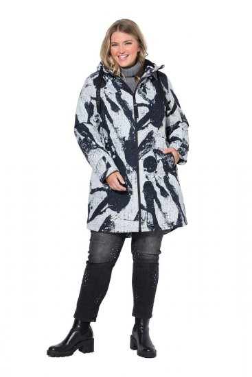 Ulla Popken 849984 Cappotto tecnico Grigio - Cappotti - Cappotti taglie forti da donna