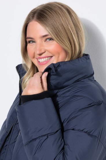 Ulla Popken 850041 Cappotto trapuntato Blu scuro - Cappotti - Cappotti taglie forti da donna
