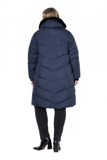 Ulla Popken 850041 Cappotto trapuntato Blu scuro - Cappotti - Cappotti taglie forti da donna