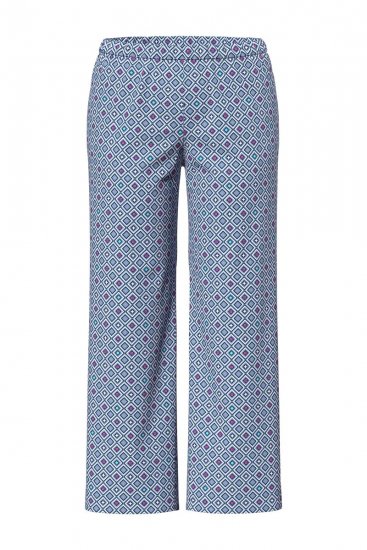 Ulla Popken 850045 Pigiama a maniche corte Azzurro - Pigiami/Loungewear - 