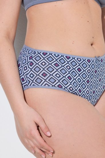 Ulla Popken 850077 Slip fantasia confezione da 5 Azzurro - Slip - 
