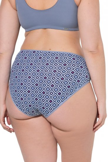 Ulla Popken 850077 Slip fantasia confezione da 5 Azzurro - Slip - 