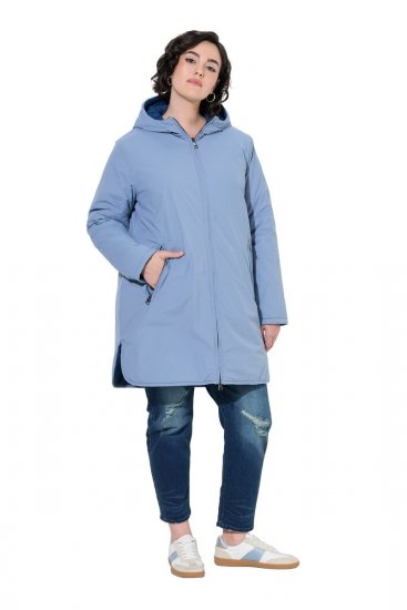 Ulla Popken 850361 Giacca tecnica Blu denim - Giacche - Giacche taglie forti da donna