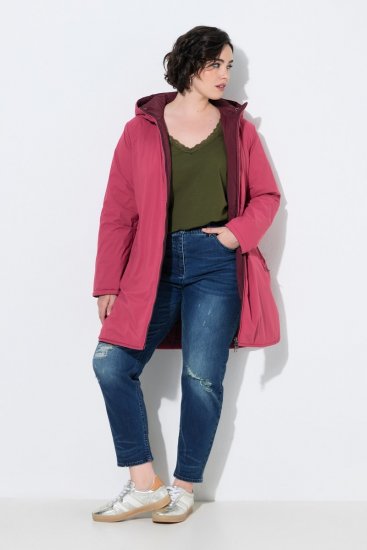 Ulla Popken 850361 Giacca tecnica reversibile HYPRAR Rosa chiaro - Giacche - Giacche taglie forti da donna