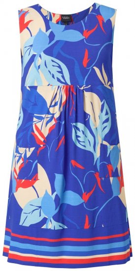 Ulla Popken 850367 Abito in jersey fantasia Blu scuro - Abiti in jersey - 