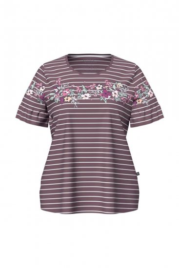 Ulla Popken 850403 Pigiama a fiori Marrone - Pigiami/Loungewear - 