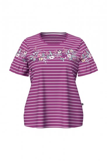 Ulla Popken 850403 Pigiama a fiori Viola - Pigiami/Loungewear - 