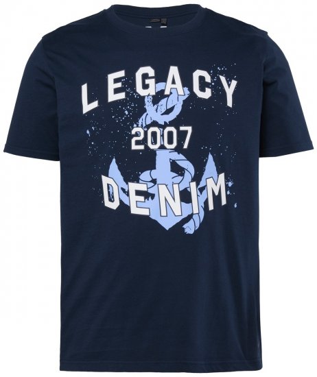 Men+ 440 T-shirt Legacy Denim Blu scuro - Magliette - Magliette Uomo Taglie Forti