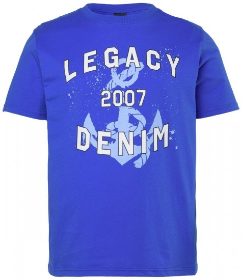 Men+ 440 T-shirt Legacy Denim Azzurro - Magliette - Magliette Uomo Taglie Forti