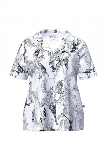Ulla Popken 850441 Pigiama fantasia Bianco panna - Pigiami/Loungewear - 