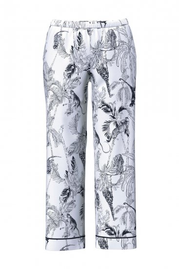 Ulla Popken 850441 Pigiama fantasia Bianco panna - Pigiami/Loungewear - 