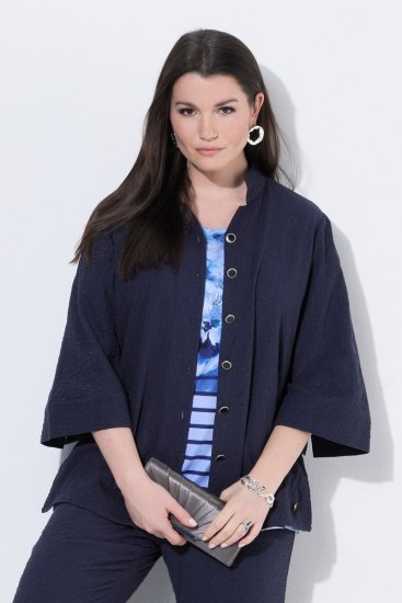 Ulla Popken 850615 Giacca Blu scuro - Giacche - Giacche taglie forti da donna