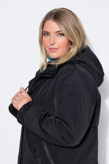 Ulla Popken 850774 Cappotto tecnico Nero - Cappotti - Cappotti taglie forti da donna