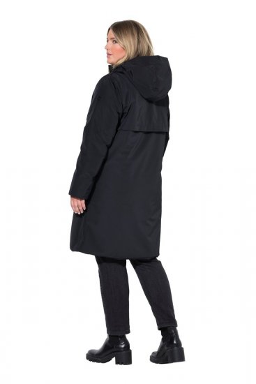 Ulla Popken 850774 Cappotto tecnico Nero - Cappotti - Cappotti taglie forti da donna