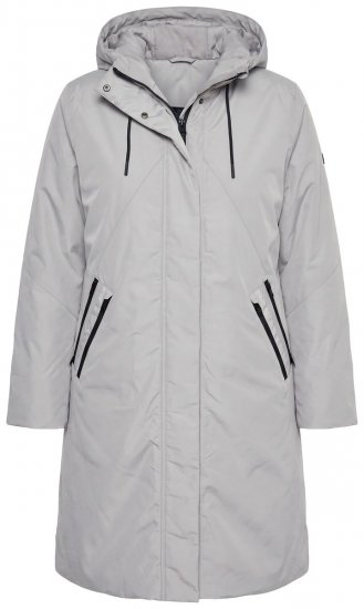 Ulla Popken 850774 Cappotto tecnico Grigio - Cappotti - Cappotti taglie forti da donna