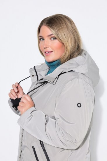 Ulla Popken 850774 Cappotto tecnico Grigio - Cappotti - Cappotti taglie forti da donna
