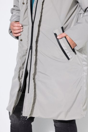 Ulla Popken 850774 Cappotto tecnico Grigio - Cappotti - Cappotti taglie forti da donna