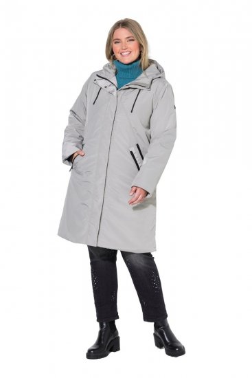 Ulla Popken 850774 Cappotto tecnico Grigio - Cappotti - Cappotti taglie forti da donna