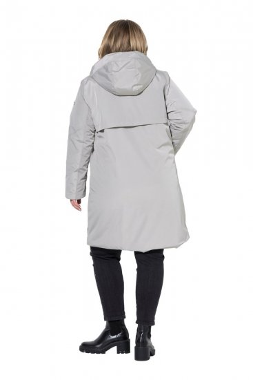 Ulla Popken 850774 Cappotto tecnico Grigio - Cappotti - Cappotti taglie forti da donna
