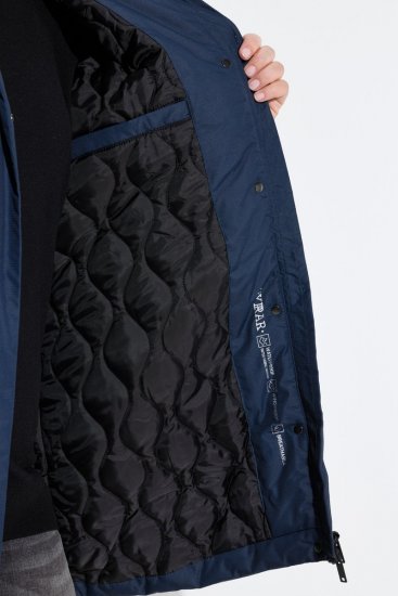 Ulla Popken 850794 Cappotto tecnico Blu scuro - Cappotti - Cappotti taglie forti da donna
