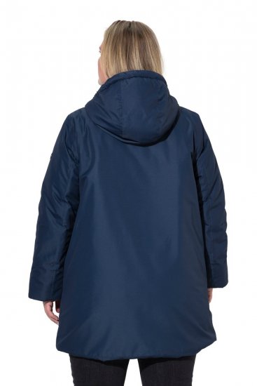 Ulla Popken 850794 Cappotto tecnico Blu scuro - Cappotti - Cappotti taglie forti da donna