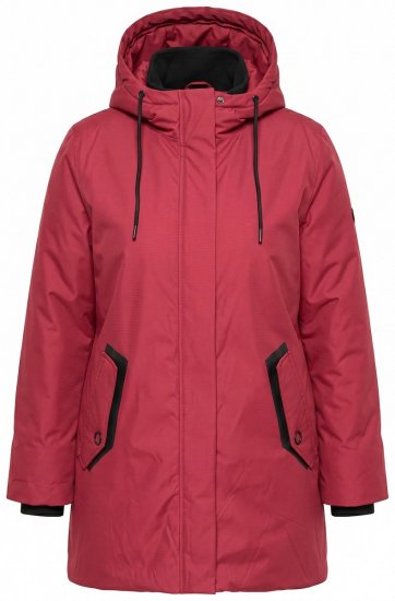Ulla Popken 850794 Cappotto tecnico Rosso - Cappotti - Cappotti taglie forti da donna