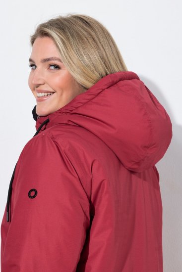 Ulla Popken 850794 Cappotto tecnico Rosso - Cappotti - Cappotti taglie forti da donna