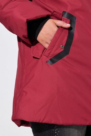 Ulla Popken 850794 Cappotto tecnico Rosso - Cappotti - Cappotti taglie forti da donna
