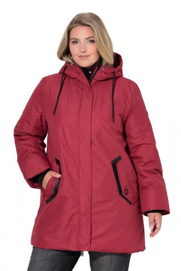 Ulla Popken 850794 Cappotto tecnico Rosso - Cappotti - Cappotti taglie forti da donna