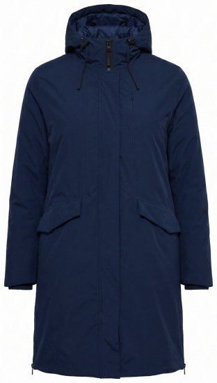 Ulla Popken 850806 Cappotto tecnico Blu scuro - Cappotti - Cappotti taglie forti da donna