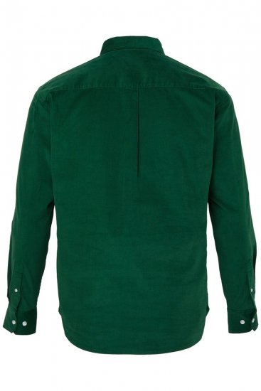 JP1880 850921 Camicia in velluto a coste a maniche lunghe Verde foresta TALL - TALL camicie - Camicie TALL per uomo alto