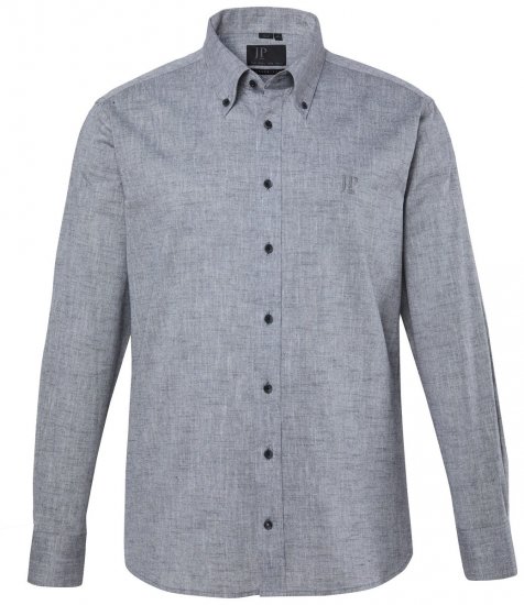 JP1880 850931 Camicia in chambray a maniche lunghe Nero TALL - TALL camicie - Camicie TALL per uomo alto