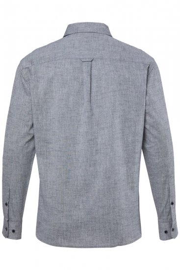 JP1880 850931 Camicia in chambray a maniche lunghe Nero TALL - TALL camicie - Camicie TALL per uomo alto