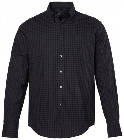 JP1880 850950 Camicia in flanella a quadri a maniche lunghe Nero TALL - TALL camicie - Camicie TALL per uomo alto