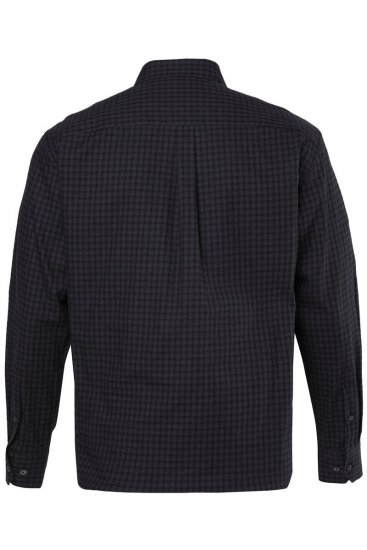 JP1880 850950 Camicia in flanella a quadri a maniche lunghe Nero TALL - TALL camicie - Camicie TALL per uomo alto