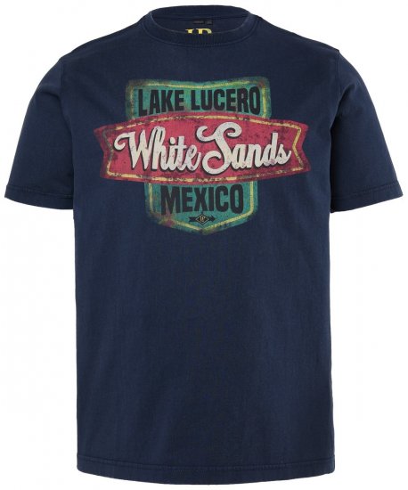 JP1880 850980 T-shirt con stampa effetto vintage Blu scuro TALL - TALL T-shirts - T-Shirt per Uomini Alti