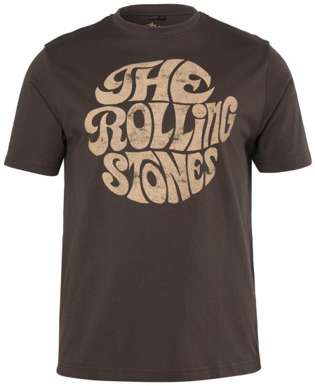 JP1880 851001 Rolling Stones Retro Logo T-shirt Nocciola TALL - TALL T-shirts - T-Shirt per Uomini Alti