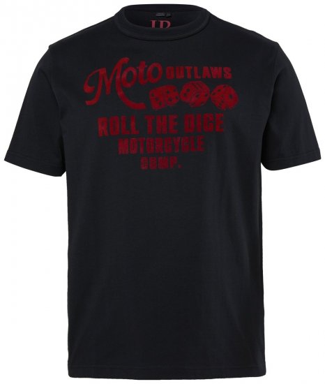 JP1880 851002 T-shirt con stampa sul petto Nero TALL - TALL T-shirts - T-Shirt per Uomini Alti