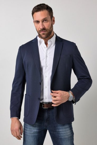 JP1880 851032 Blazer con mezza fodera leggera Blu scuro - Abiti - Abiti da Uomo Taglie Forti