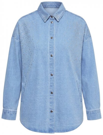 Ulla Popken 851036 Giacca di jeans Azzurro - Giacche - Giacche taglie forti da donna