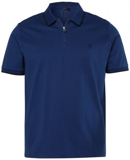 JP1880 851048 Polo con zip Blu notte TALL - TALL polo - Polo TALL per uomo alto