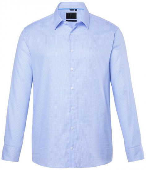 JP1880 851051 Camicia business no-stiro manica lunga Azzurro TALL - TALL camicie - Camicie TALL per uomo alto
