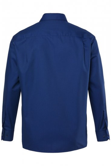JP1880 851055 Camicia business fantasia no-stiro manica lunga Blu scuro TALL - TALL camicie - Camicie TALL per uomo alto