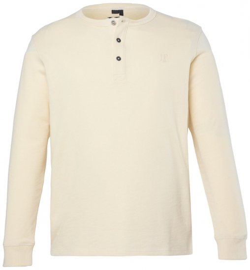 JP1880 851075 T-shirt henley a maniche lunghe Grigio sabbia TALL - TALL T-shirts - T-Shirt per Uomini Alti