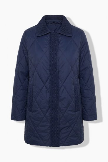 Ulla Popken 851123 Giacca trapuntata Blu scuro - Giacche - Giacche taglie forti da donna